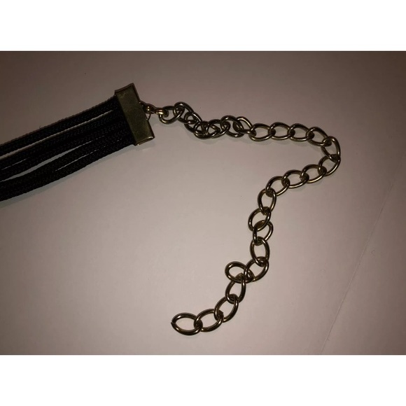 Women's Boho Style Wooden Beads and Floral Stamped Metal Squares Belt - Picture 7 of 8